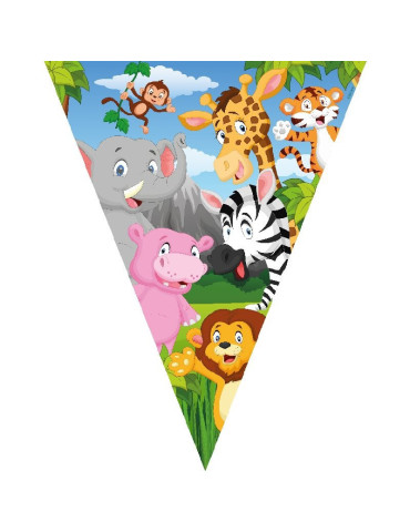 Životinje safari zastavice 11 kom - 3,2m