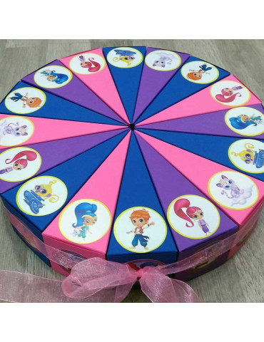 Shimmer & Shine torta od kartona 1 sprat