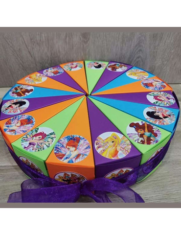 Winx vile torta od kartona 1 sprat