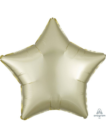 Zvezda pastelno žuta - balon sa helijumom